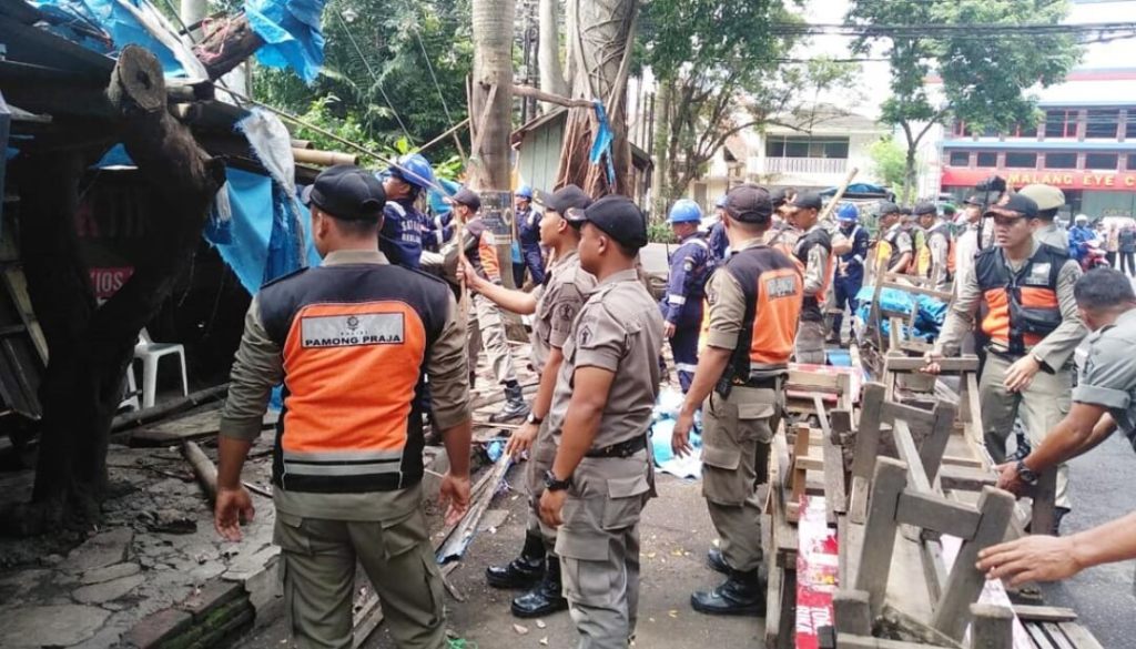 Lagi, Satpol PP Obrak PKL di Empat&nbsp;Lokasi