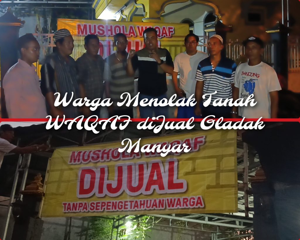 Parah,,! Musholla Waqof Warga Gladak Di Jual Siapa&nbsp;?