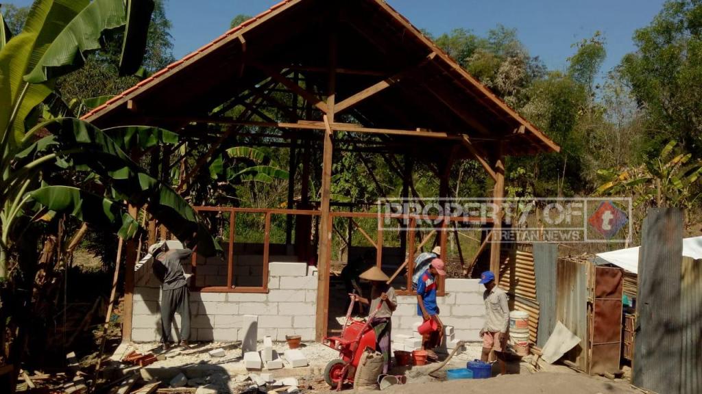 Bantuan Rumah untuk Ibu Mugimah Capai 70 Persen, Tahap Pemasangan Batu Bata Segera&nbsp;Rampung