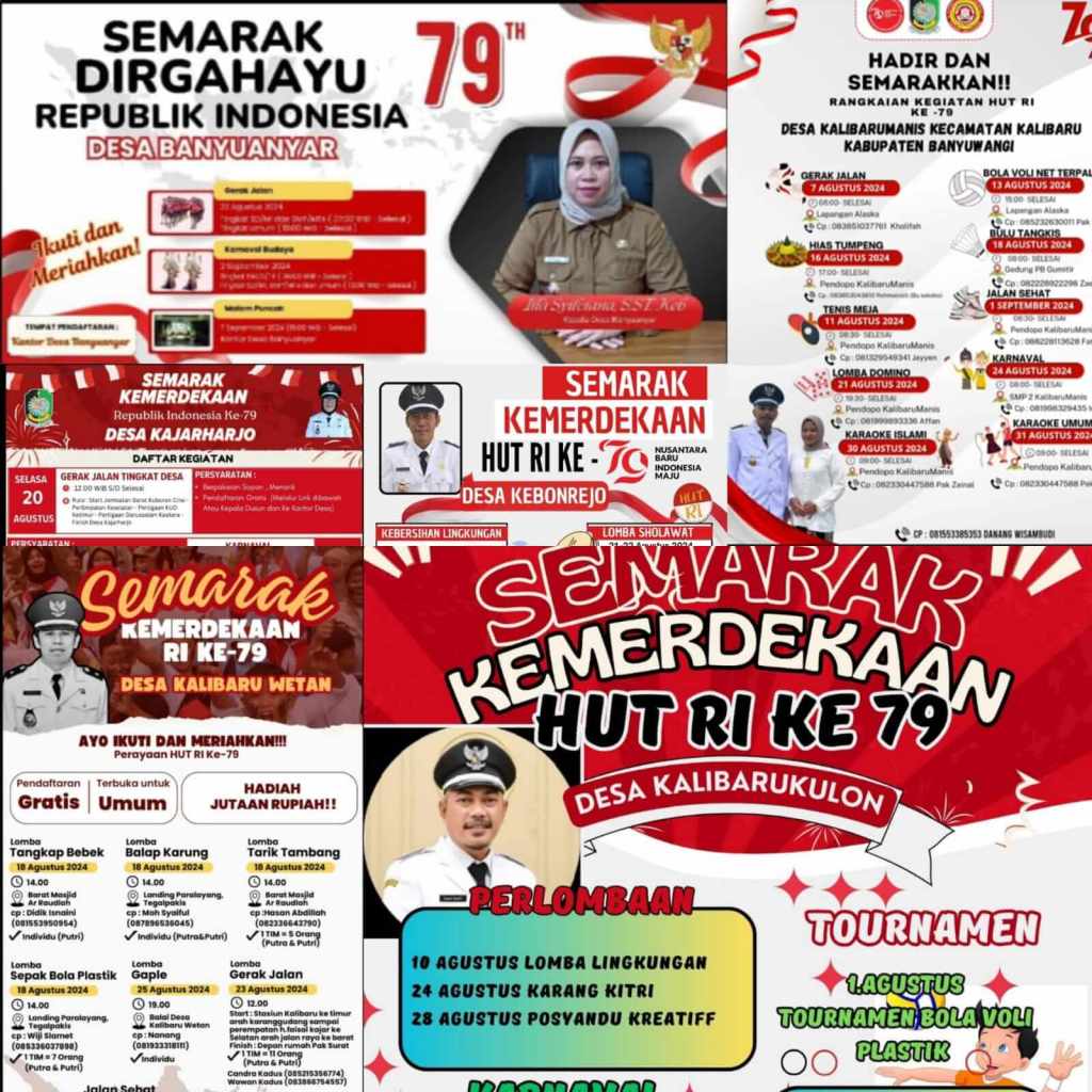 Perlu Diketahui !!! Pemdes Se Kecamatan Kalibaru Dan Panitia Tingkat Kecamatan Akan Meriahkan HUT RI&nbsp;ke-79