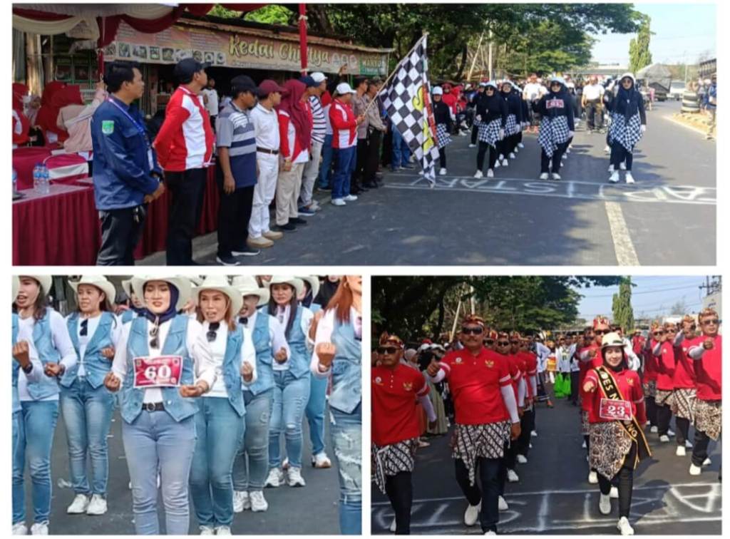 Kemeriahan Lomba Gerak Jalan Kreasi di Kecamatan Gempol: Rayakan HUT RI ke-79 dan Hari Jadi Kabupaten Pasuruan&nbsp;ke-1095